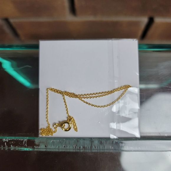 Minthology A initial necklace in gold lobster claw closure new in bag - Picture 2 of 4